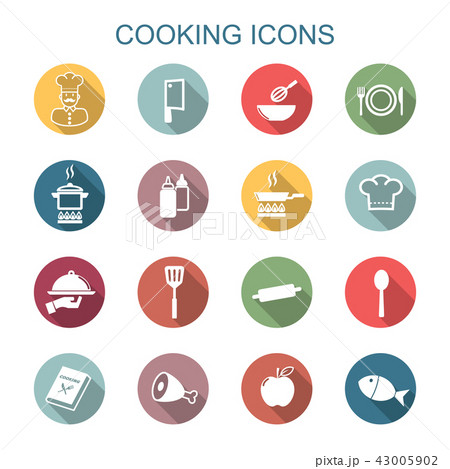 cooking long shadow icons 43005902