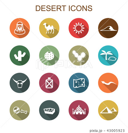 desert long shadow icons 43005923