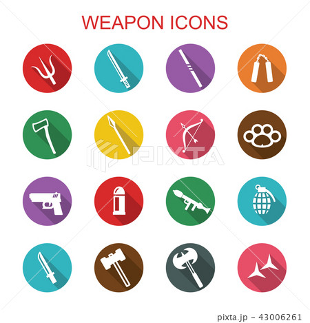weapon long shadow icons 43006261