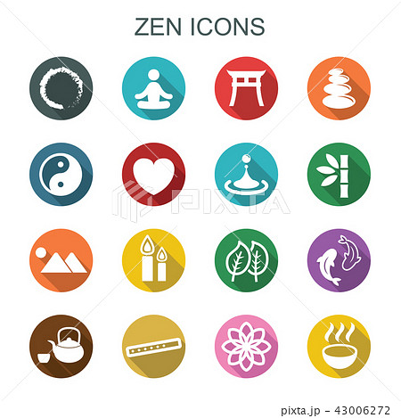 zen long shadow icons 43006272