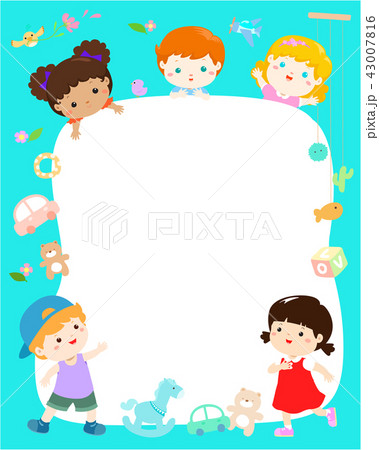 template multiracial kids poster design vector template multiracial kids poster design vector 43007816