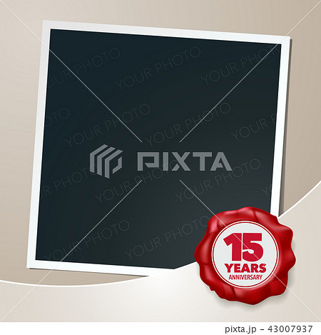 15 years anniversary vector icon, logo 15 years anniversary vector icon, logo 43007937