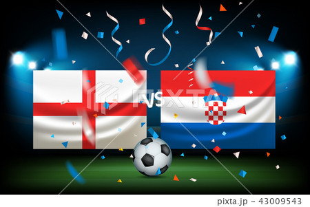 Day of the match. England versus Croatia Day of the match. England versus Croatia 43009543