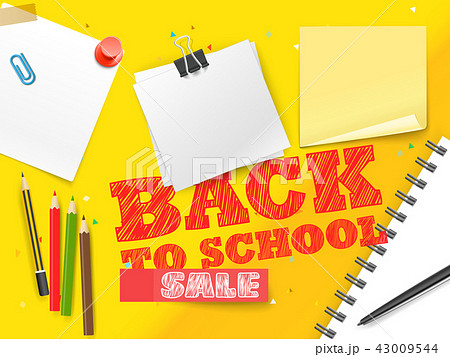 Back to school sale. Lettering vector banner Back to school sale. Lettering vector banner 43009544