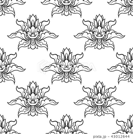 Seamless pattern, background of decorative elements of tradition 43012644