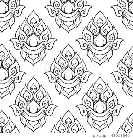Seamless pattern, background of decorative elements of tradition 43012646