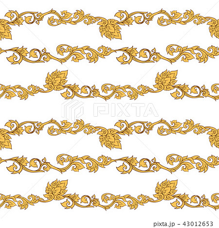Seamless pattern, background of decorative elements of tradition Seamless pattern, background of decorative elements of tradition 43012653