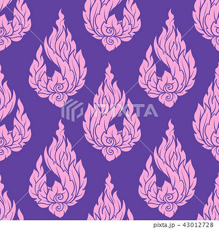 Seamless pattern, background of decorative elements of tradition 43012728