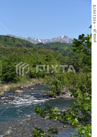 群馬県 利根川より谷川岳を望む 群馬県 利根川より谷川岳を望む 43014978