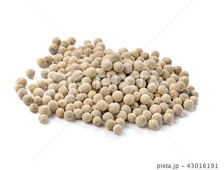 pepper seeds on white background 43016191