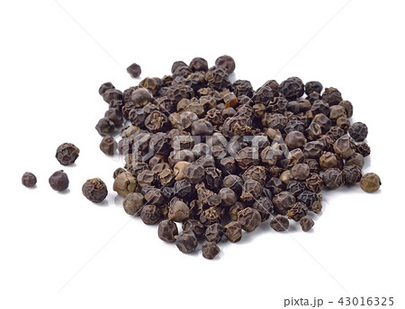 pepper seeds on white background 43016325