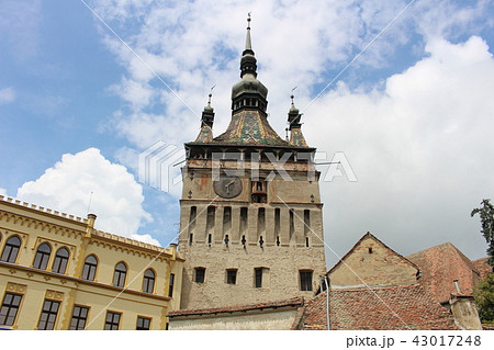 時計塔 世界遺産 シギショアラ ルーマニア ヨーロッパ 時計塔 世界遺産 シギショアラ ルーマニア ヨーロッパ 43017248