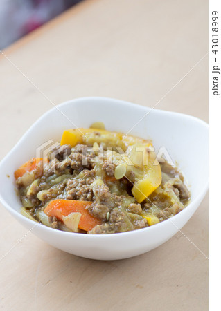 手作りのキーマカレー 43018999