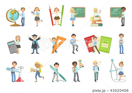 Kids With Giant School Attributes 43020406