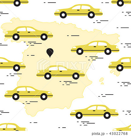 Pattern with cars and map of Spain Travel and Pattern with cars and map of Spain Travel and 43022768