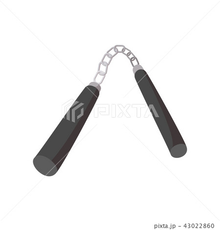 Nunchaku ninja weapon cartoon icon Nunchaku ninja weapon cartoon icon 43022860