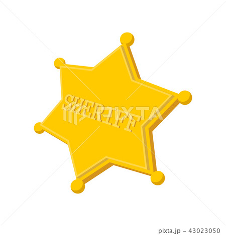 Sheriff star cartoon icon Sheriff star cartoon icon 43023050