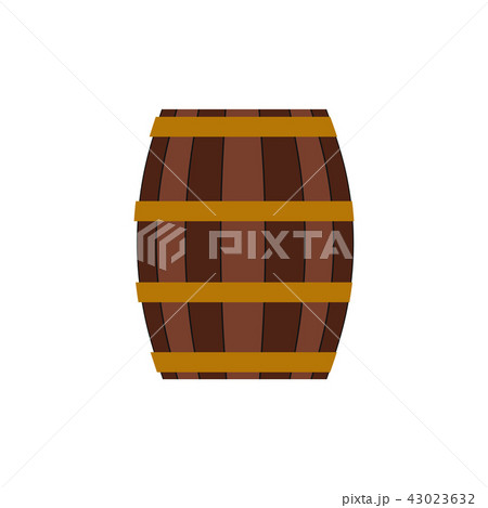 Barrel with honey flat icon Barrel with honey flat icon 43023632