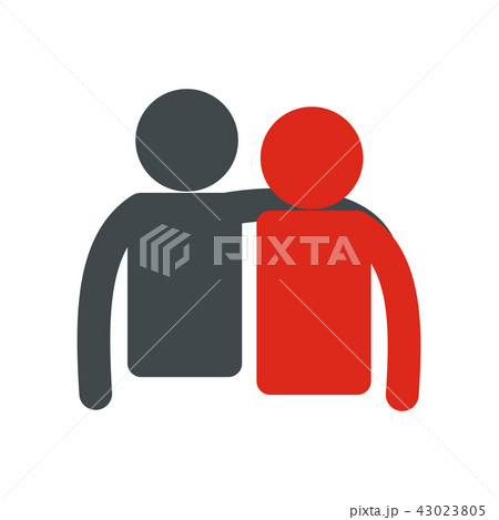Friendship flat icon  43023805