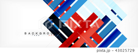 Color stripes and lines, geometric abstract background 43025729