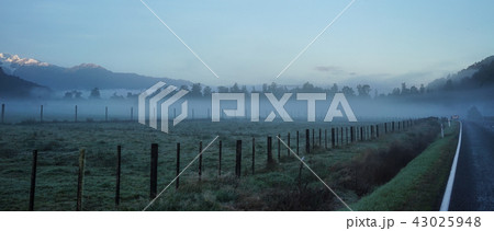 Mountain scenery at sunrise 43025948