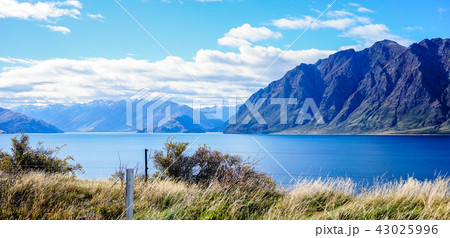 Lake scenery in New Zealand Lake scenery in New Zealand 43025996