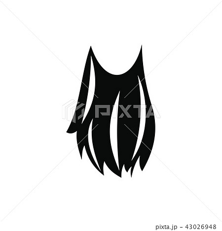 Leprechaun beard black simple icon 43026948