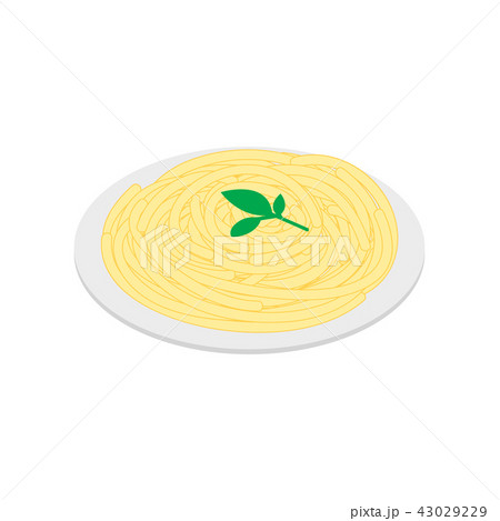 Italian pasta icon, isometric 3d style 43029229