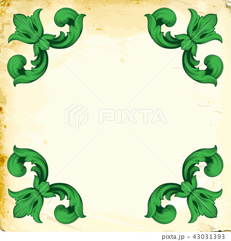 Vector baroque of vintage elements for design.  43031393
