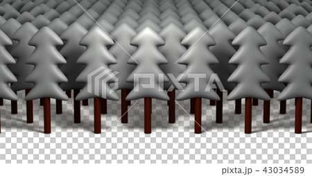 Coniferous winter coniferous forest 43034589