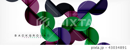 Modern geometrical abstract background - circles. Business or technology presentation design Modern geometrical abstract background - circles. Business or technology presentation design 43034891