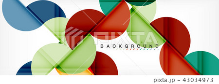 Semi circle abstract background, modern geometric pattern design. Business or technology 43034973