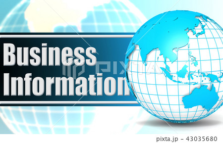 Business information with sphere globe Business information with sphere globe 43035680