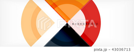 Vector circular geometric abstract background 43036713