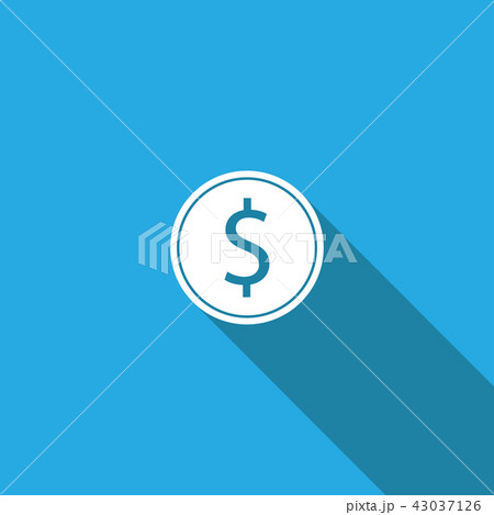 Dollar , Dollar coins icon Vector on the backgroun 43037126