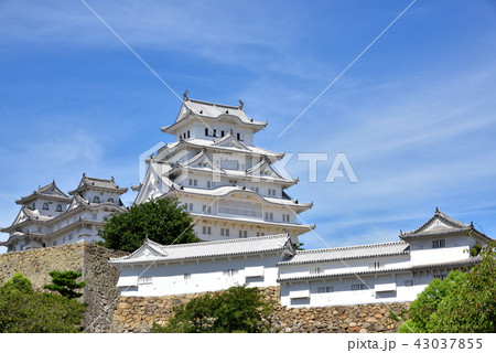 姫路城 白鷺城 世界遺産姫路城 国宝姫路城 日本の風景の写真素材