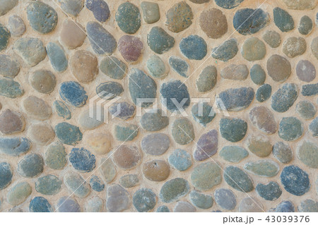 Background of stone wall texture abstract  43039376
