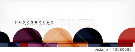 Semi circle abstract background, modern geometric pattern design. Business or technology Semi circle abstract background, modern geometric pattern design. Business or technology 43039686