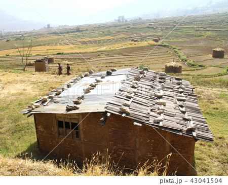 Old earthen House or Earth Shelter House, Bhutan 43041504
