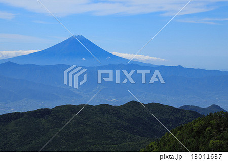 国師ヶ岳から望む富士山 大弛峠~国師ヶ岳 国師ヶ岳から望む富士山 大弛峠~国師ヶ岳 43041637