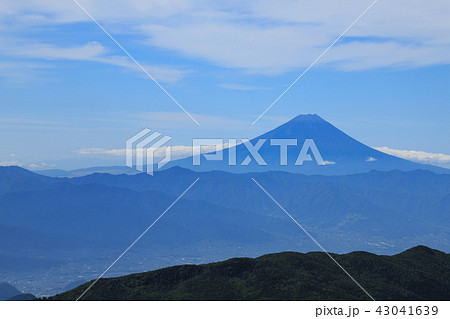 国師ヶ岳から望む富士山 大弛峠~国師ヶ岳 国師ヶ岳から望む富士山 大弛峠~国師ヶ岳 43041639