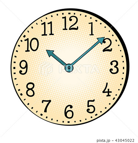 Vintage watch Face with hands 43045022