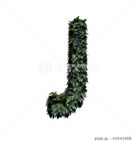 Foliage Letter, 3D Rendering 43045906