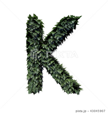 Foliage Letter, 3D Rendering 43045907