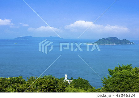 関崎灯台　高島　豊後水道 43046324