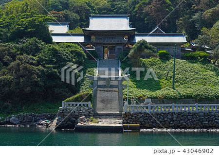 田島神社 佐賀県唐津市呼子町加部島の写真素材