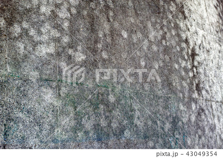 ボール跡が付いたコンクリートの壁の写真素材