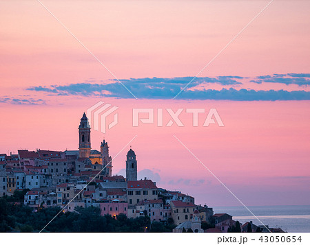 Aerial view Cervo medieval town 43050654