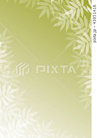 背景壁紙 和風素材 笹の葉 伝統模様 日本 春夏秋冬 コピースペース タイトル メッセージ 七夕祭りのイラスト素材