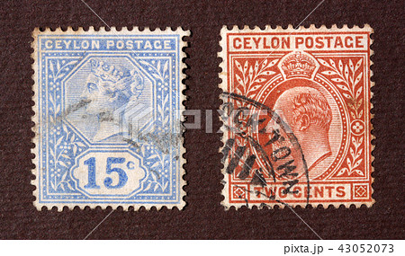 Close up of Old Postal Stamp Album 43052073